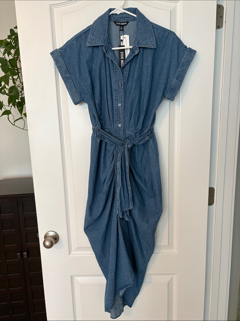 STEVE MADDEN Tori chambray blue dress NWT - Picture 3 of 12